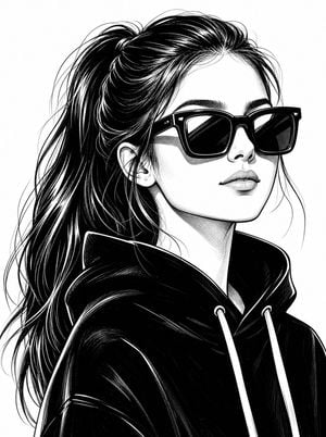 Black and White Fashion Portrait preview