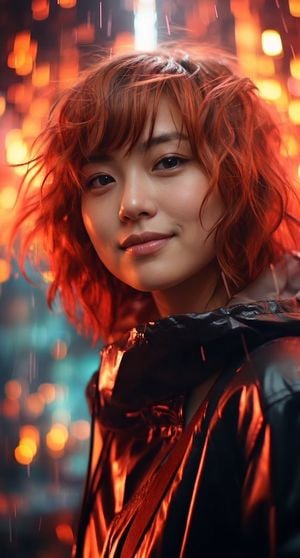 Cinematic Rainy City Portrait preview