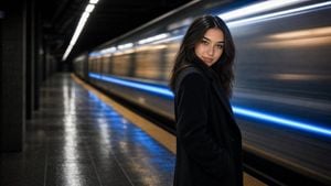 Cinematic Subway Editorial Portrait preview