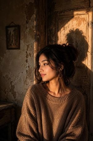 Vintage Golden Hour Face Identity Portrait preview