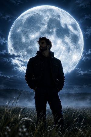 Giant Moon Night Silhouette preview