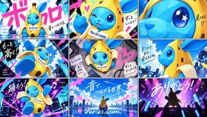 Vocaloid MV Style Character Grid preview