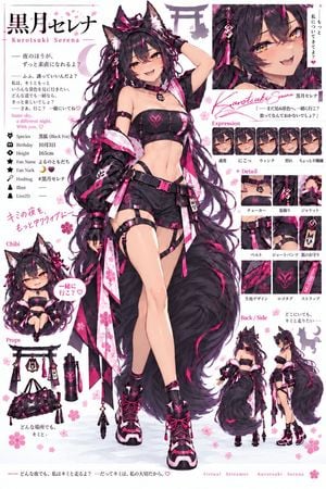 Dark Fox Dark Skinned Girl Character preview