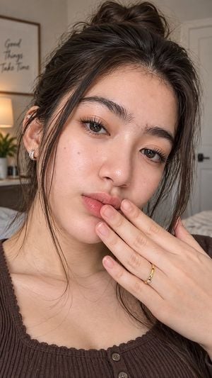 Realistic Bedroom Selfie Portrait preview