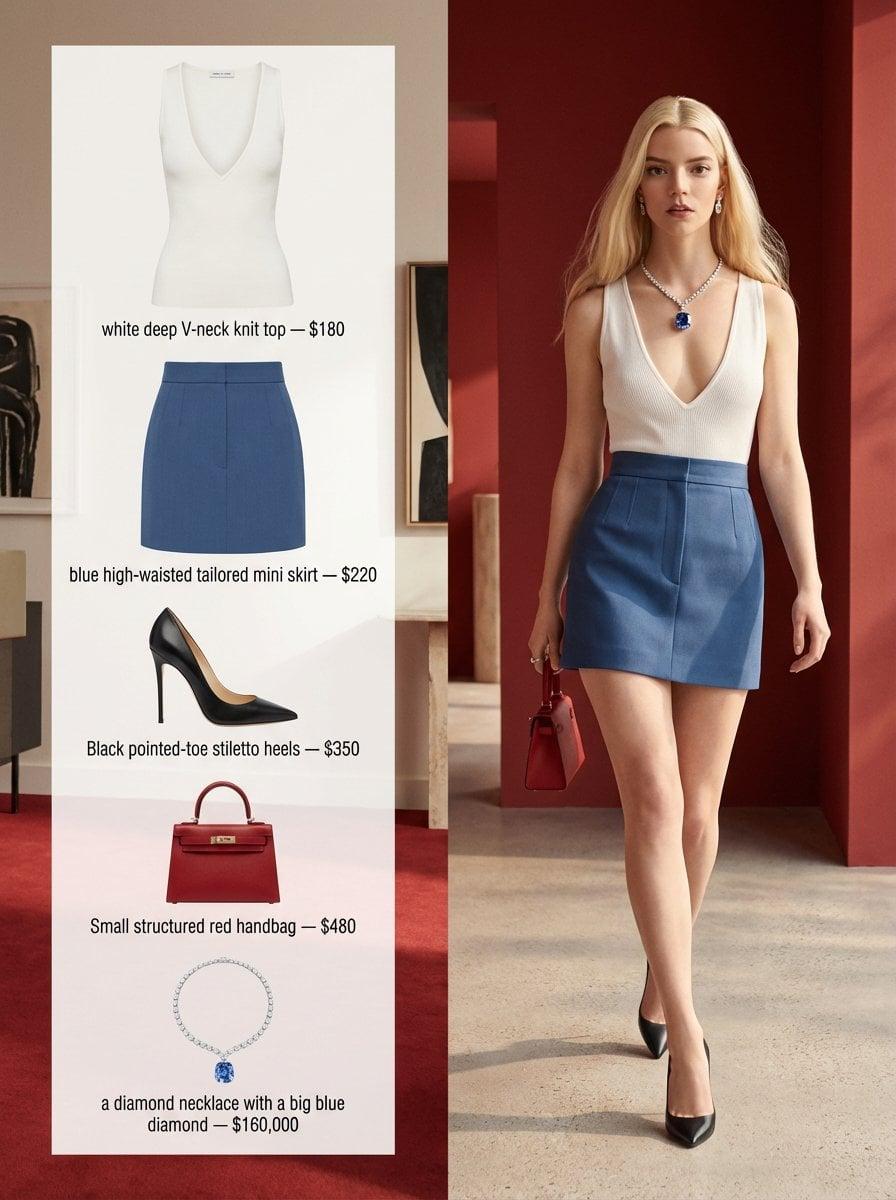A refined fashion editorial image with a 3 4 aspect ratio, split - AI image template preview