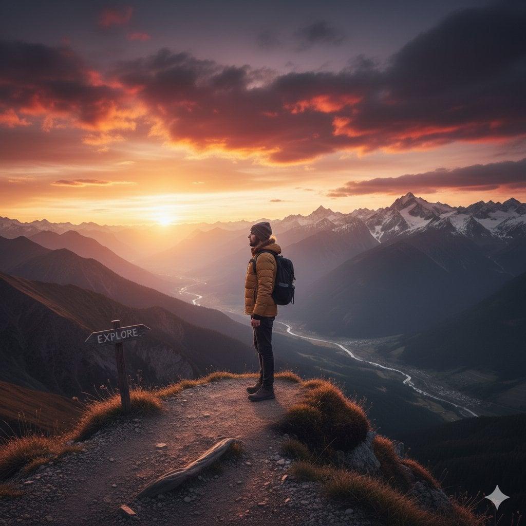 Minimal studio, modern interior, or outdoor urban space - AI image template preview