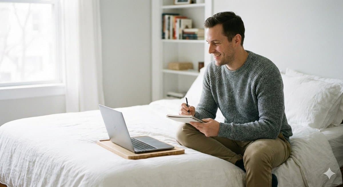 Relaxed seated pose with legs folded or stretched comfortably - AI image template preview