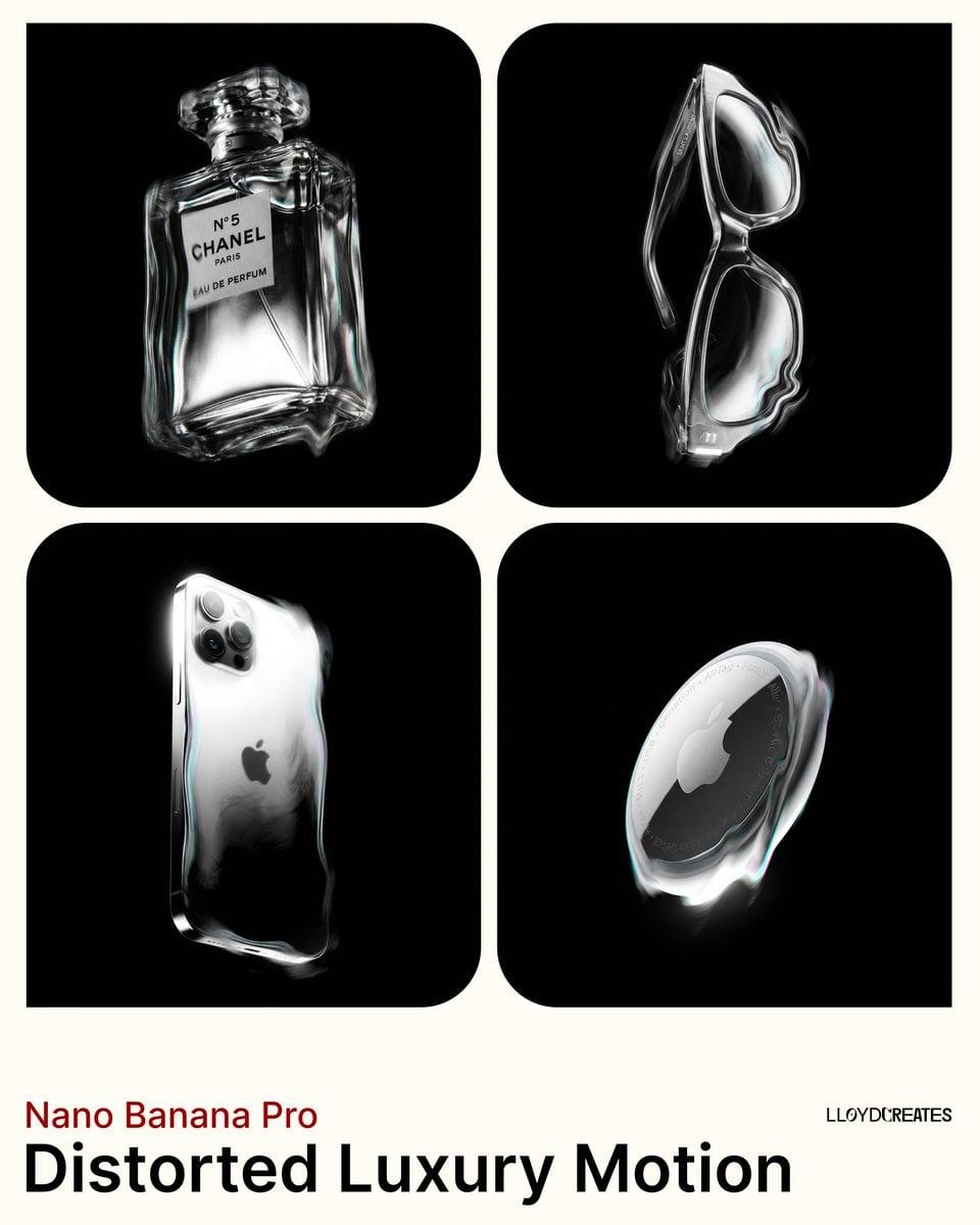 Predominantly monochromatic with silver, black, and grey tones - AI image template preview