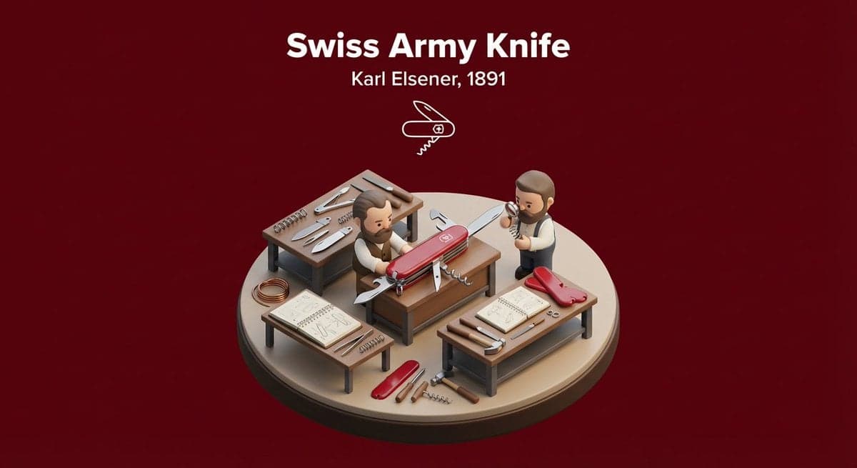 Miniature 3D isometric diorama showing the invention of at the moment - AI image template preview