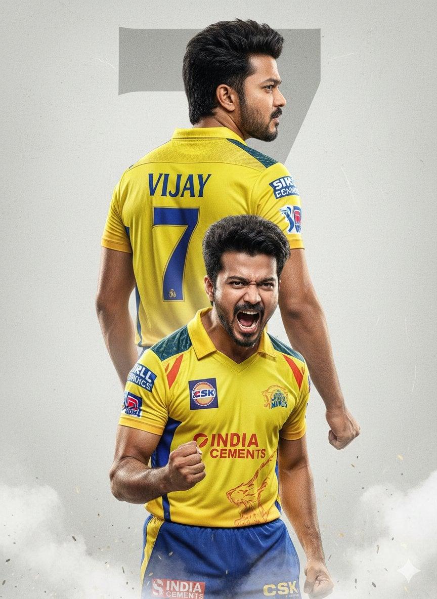 An ultra-realistic cinematic cricket poster featuring a young Indian - AI image template preview