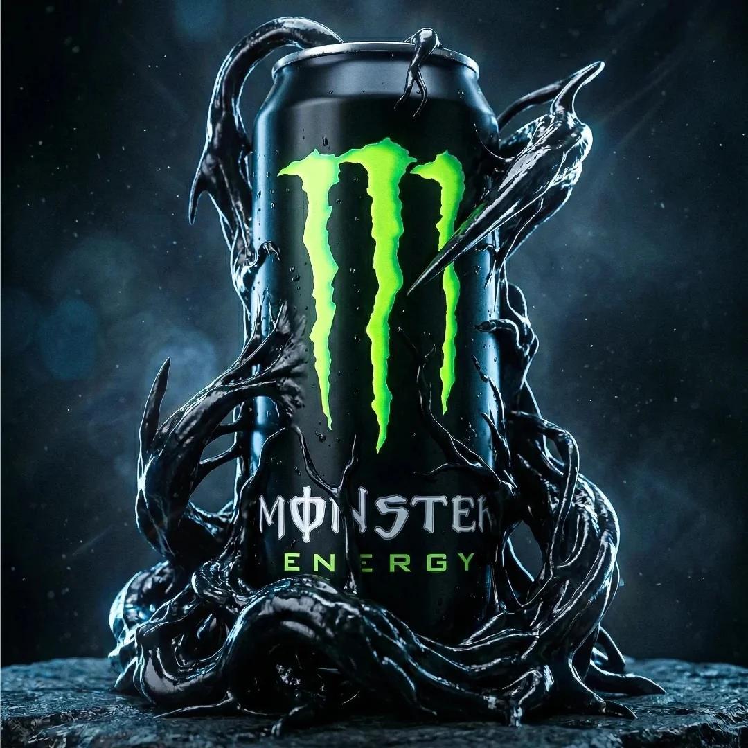 Cinematic ultra-high-end product photography of an official Monster - AI image template preview
