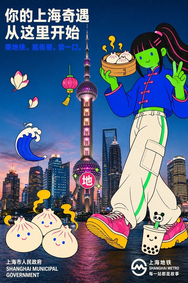 Holding a cartoon xiaolongbao steamer basket up to eye level with one - AI image template preview