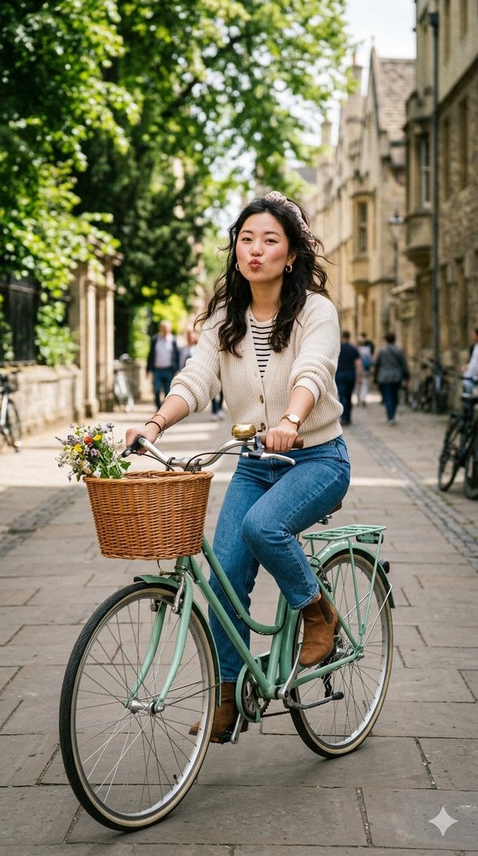 Candid European Bicycle Shot preview