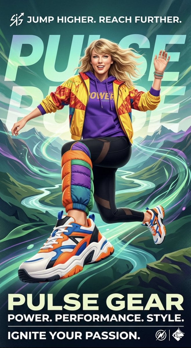 High-energy sports advertisement poster preview