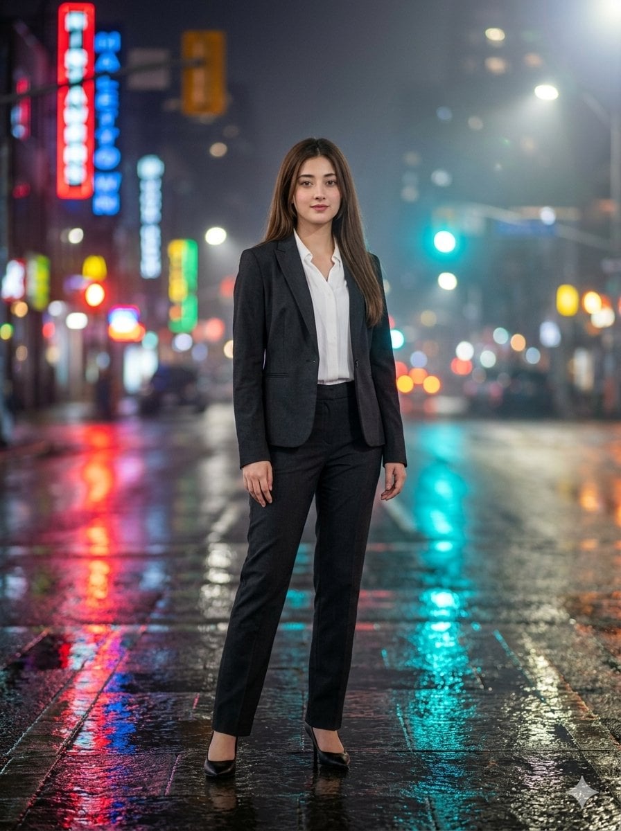 Cinematic Urban Night Portrait preview