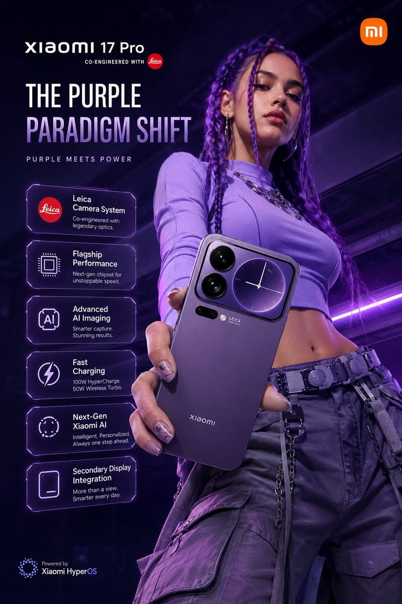 Futuristic Xiaomi Smartphone Ad preview