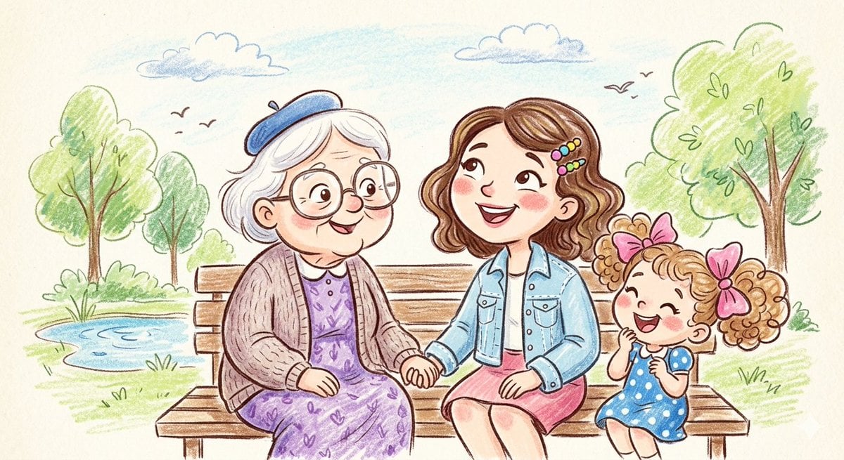 Crayon and Pencil Family Illustration preview