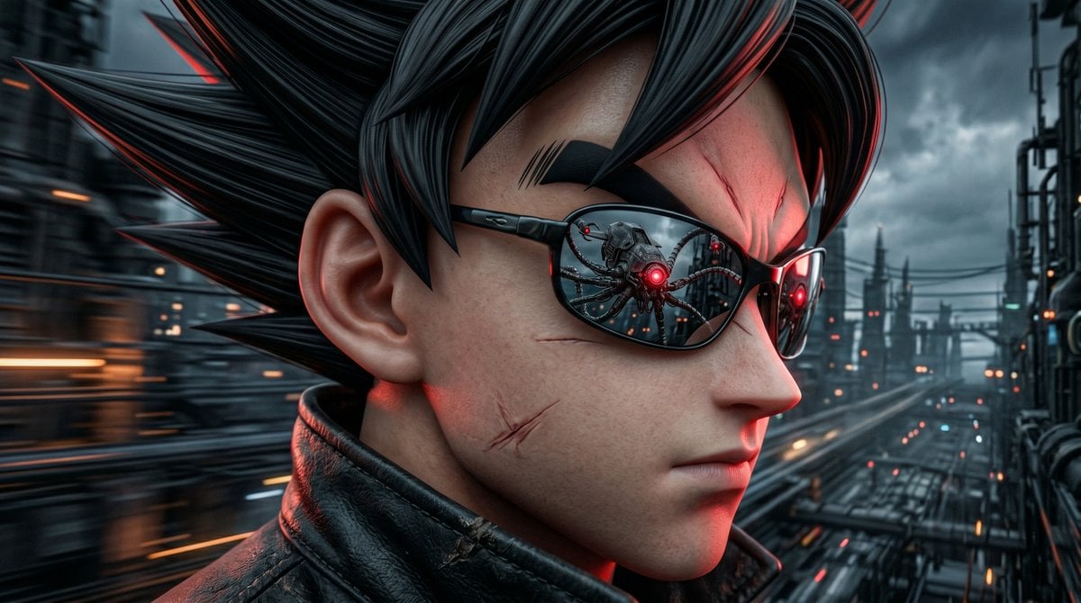 Neo Goku in the Machine City preview