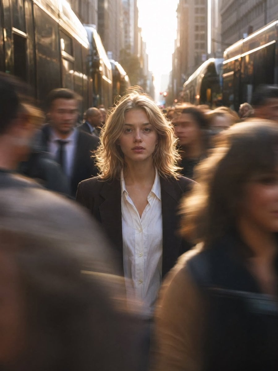 Cinematic isolation street photography preview