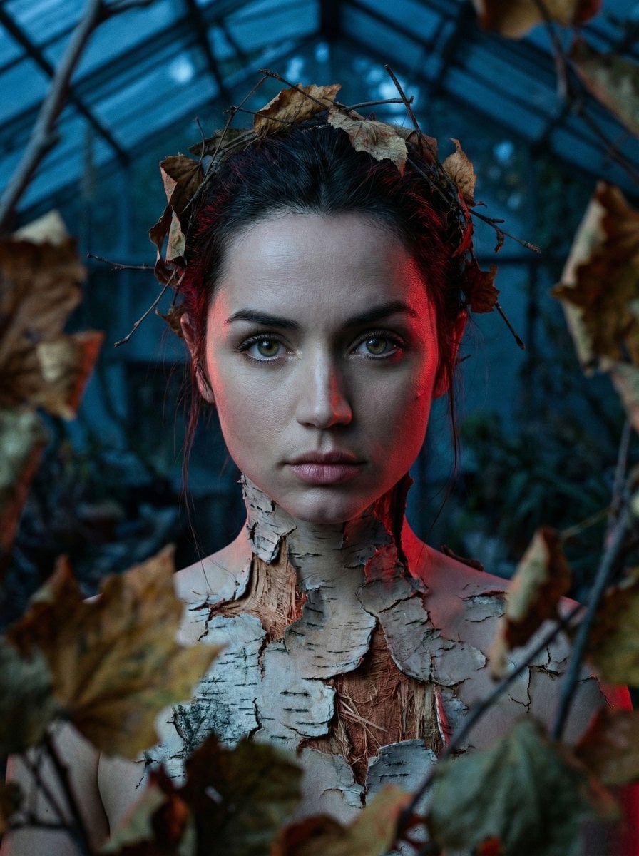 Surreal Birch Bark Portrait Prompt preview