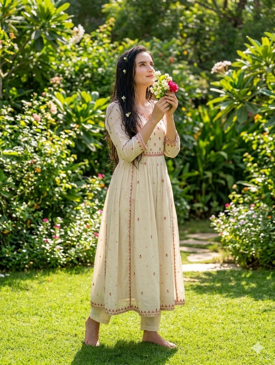 South Asian Woman in Garden Portrait preview