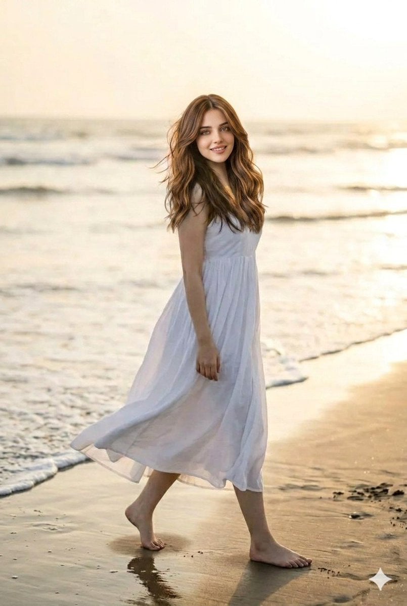 Sunset Beach Walk Portrait preview