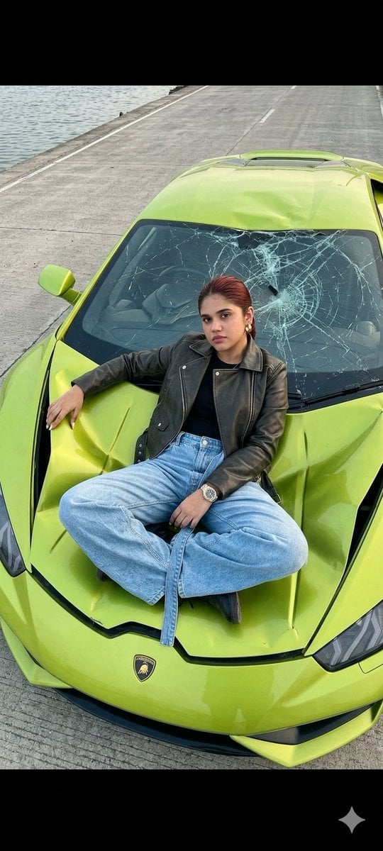 Candid Phone Photo Crushed Car preview