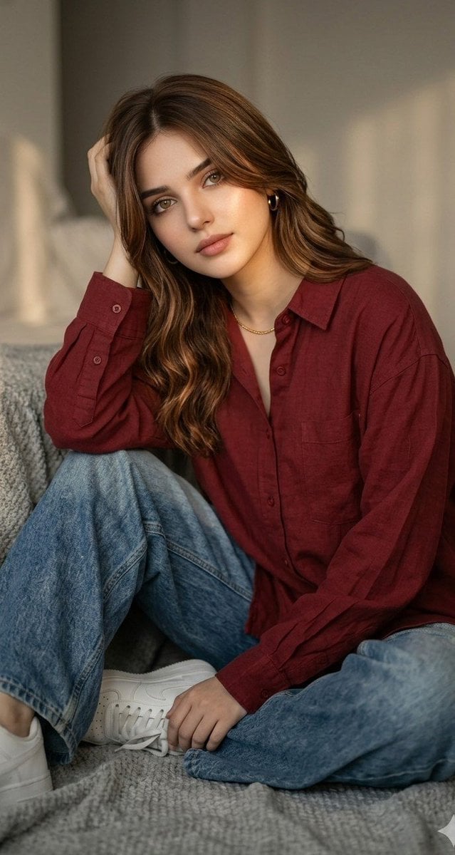 Moody Red Cinematic Portrait preview