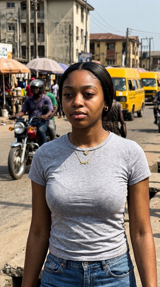 Lagos Street Candid iPhone Shot preview