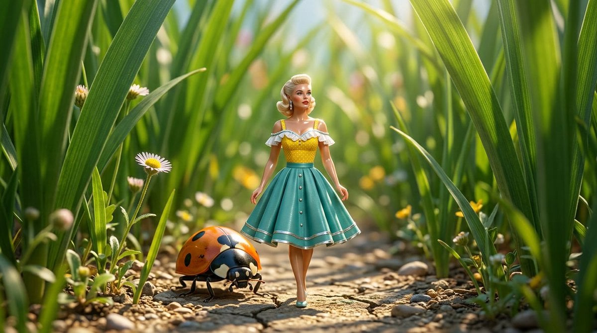 Macro Photorealistic Miniature Woman preview