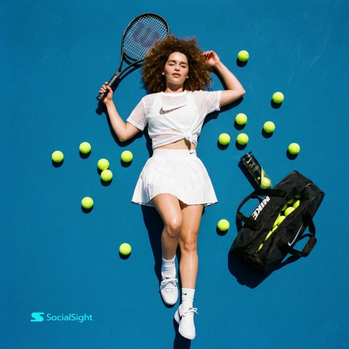 Tennis Court Top-Down Flat Lay preview