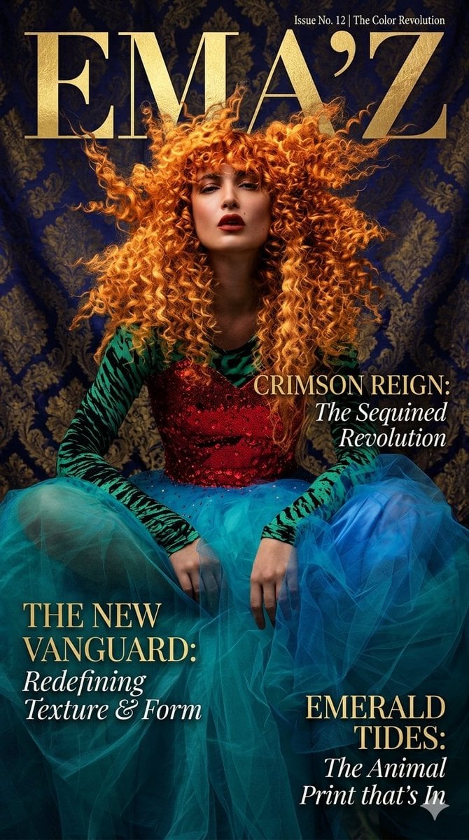 Maximalist Fashion Magazine Cover preview
