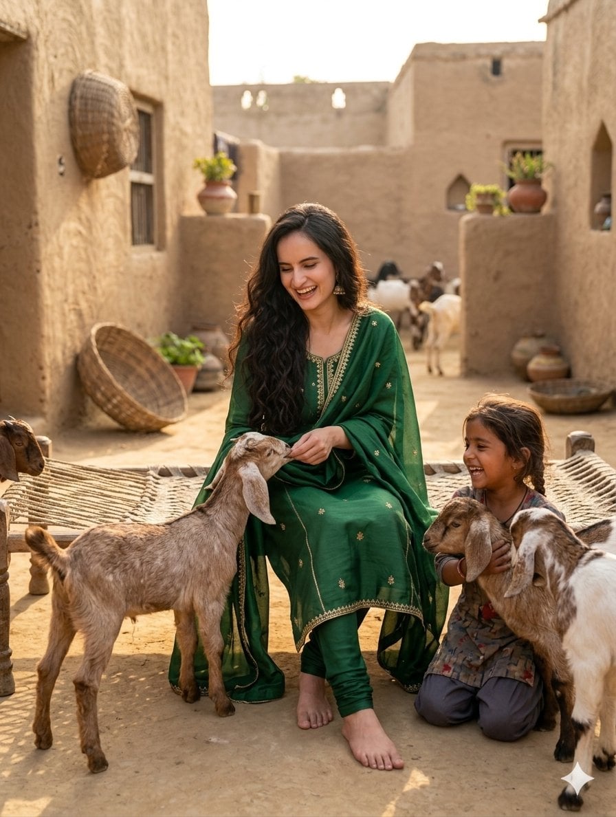 Joyful South Asian Village Scene preview