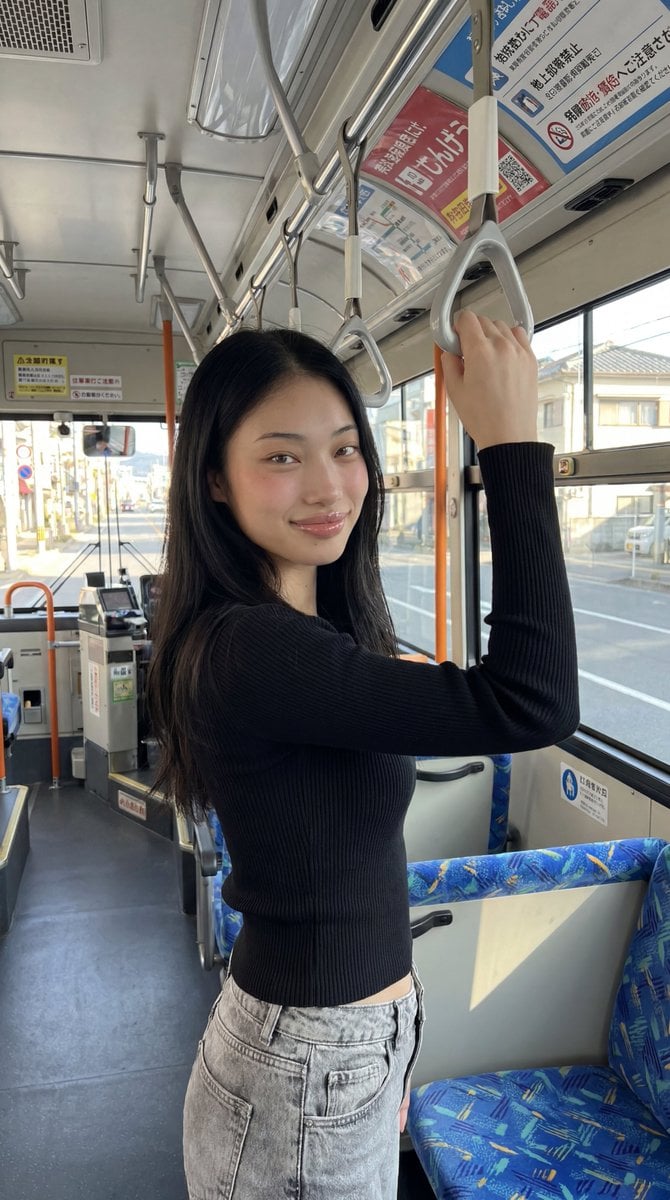 Korean Girl on Japanese Bus preview