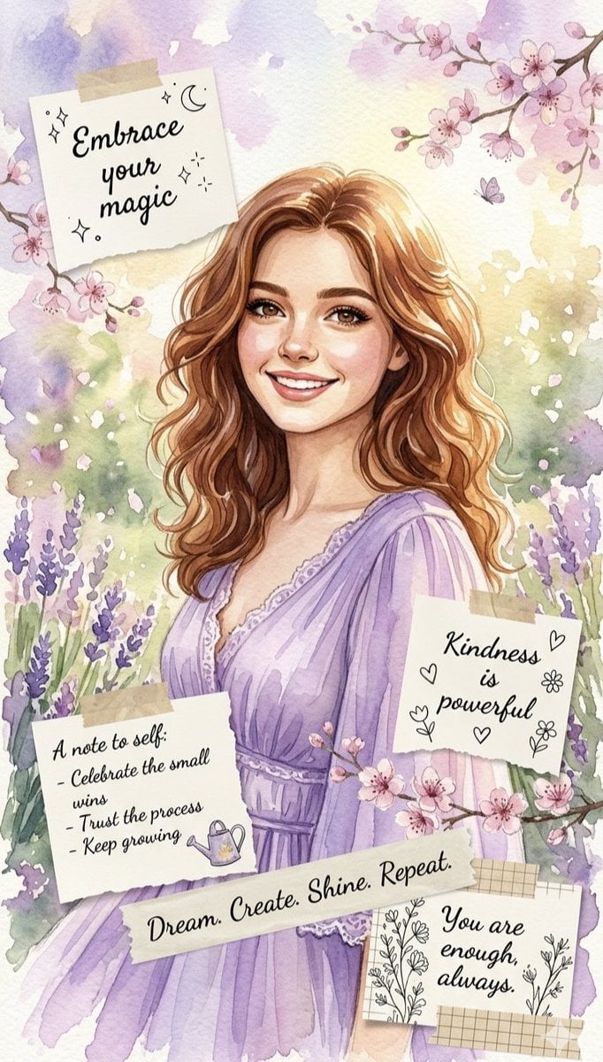 Watercolor Affirmation Illustration preview