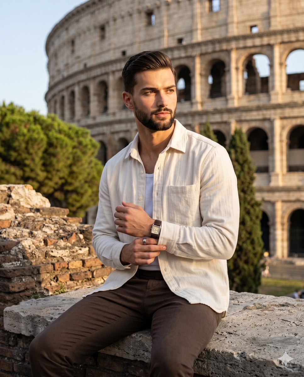 Golden Hour Colosseum Travel Portrait preview