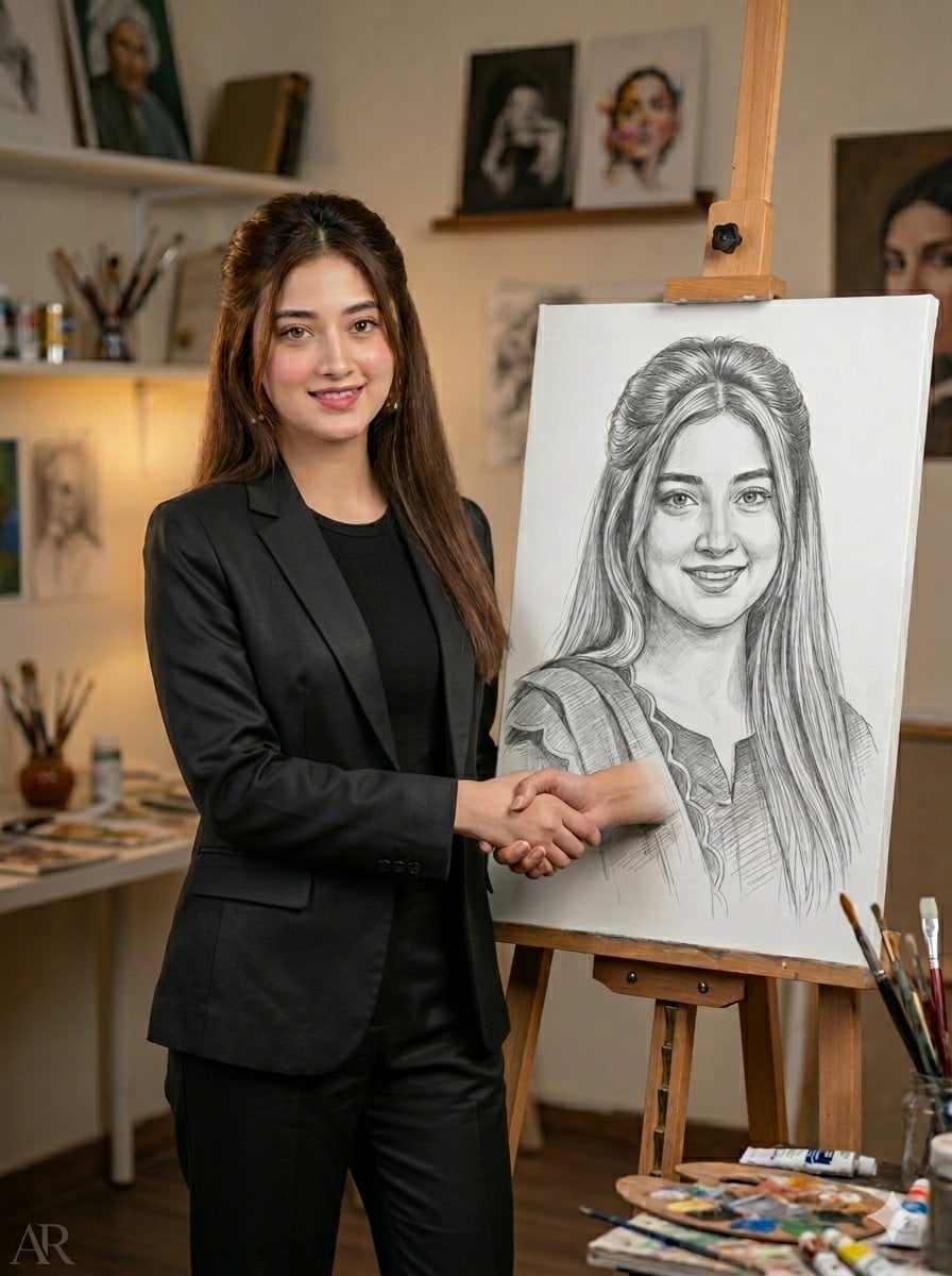 Artist Studio Portrait Transformation preview