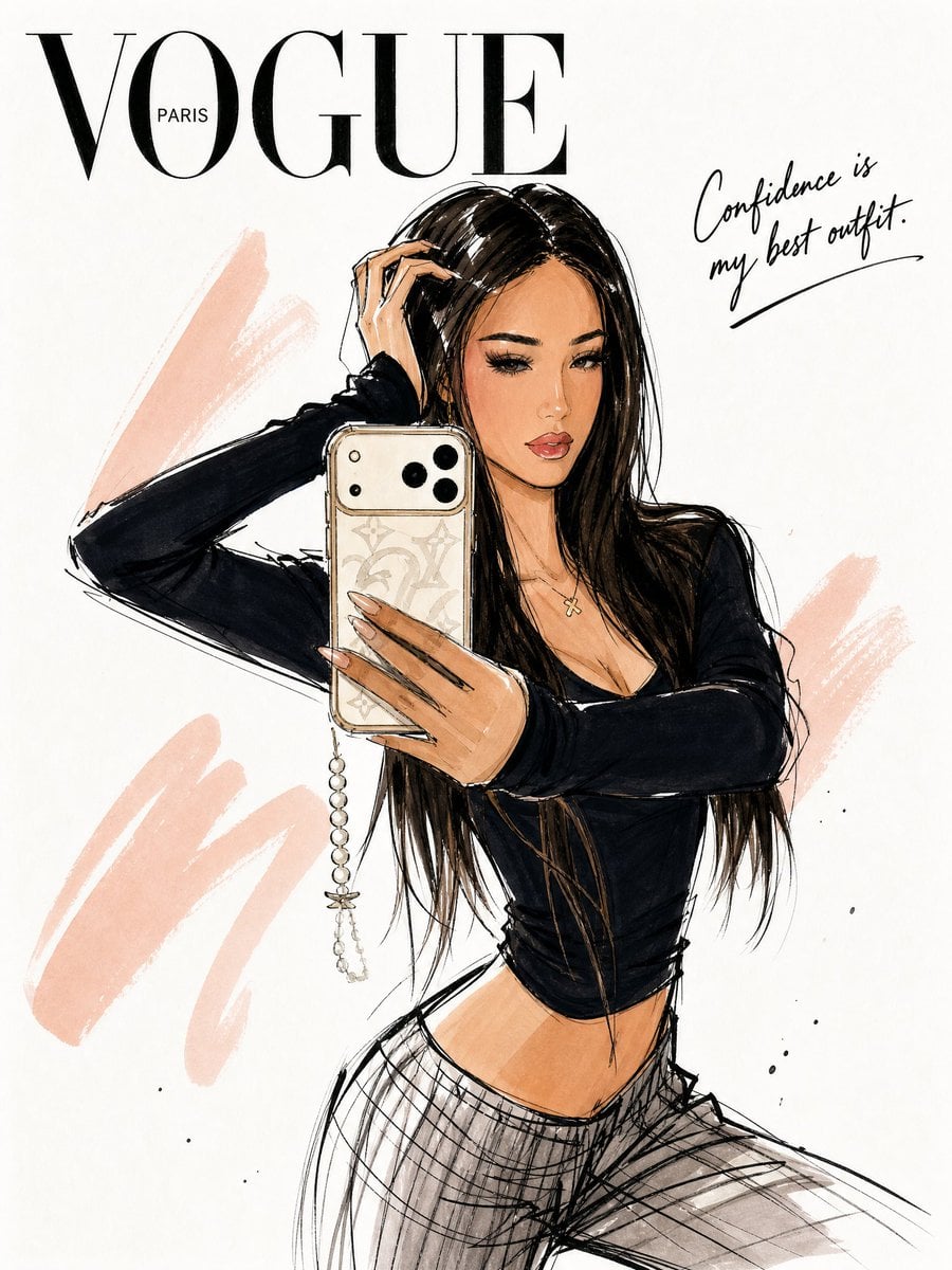 Vogue Fashion Illustration Sketch preview