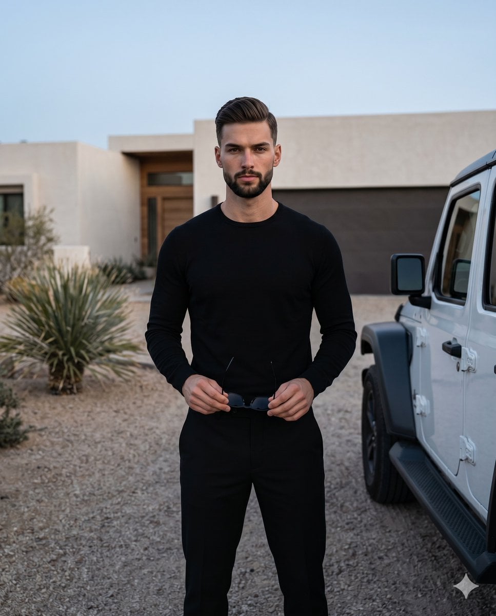 Minimalist Desert Lifestyle Car Portrait preview