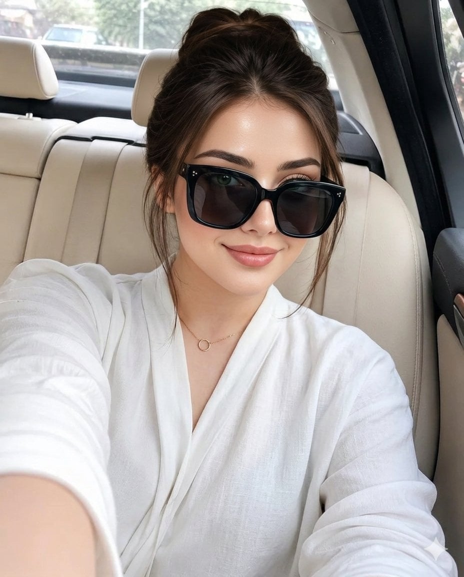 Luxury Car Interior Selfie preview
