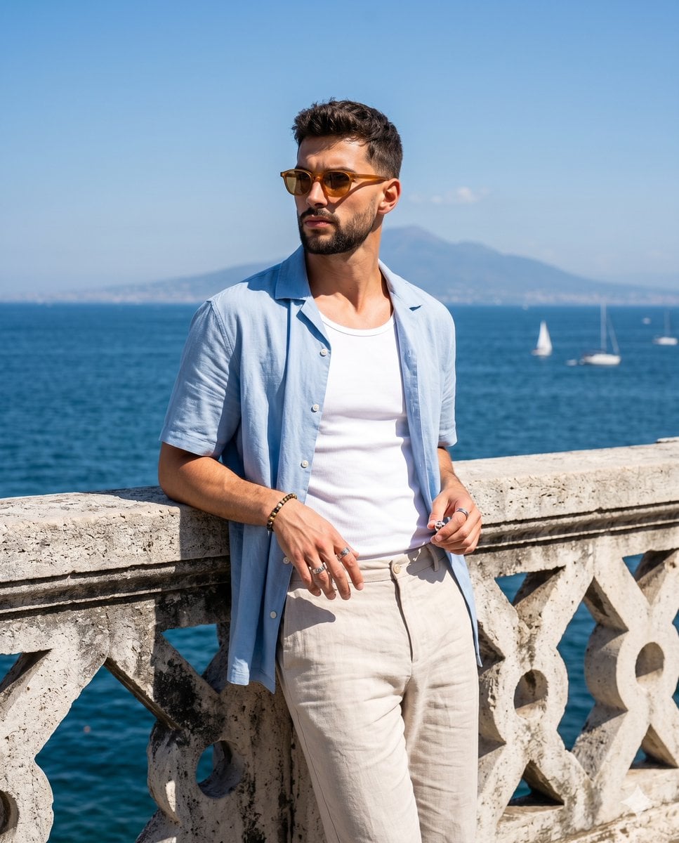 Mediterranean Summer Male Lifestyle Portrait preview