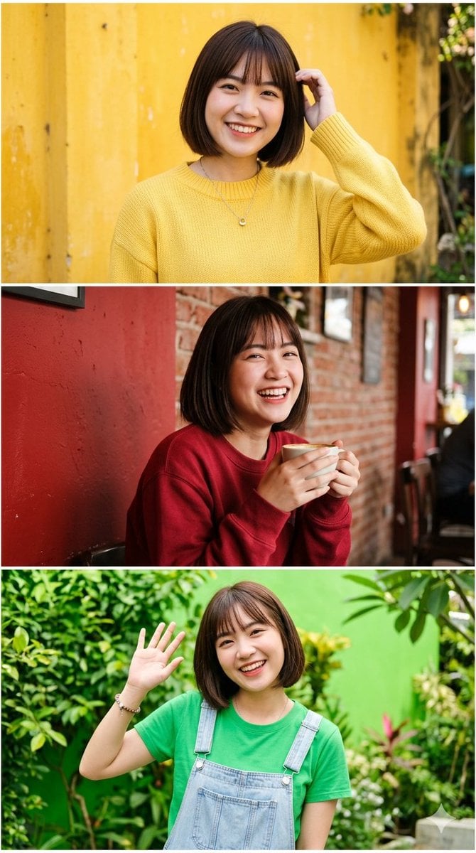 Triple Split Portrait Triptych preview