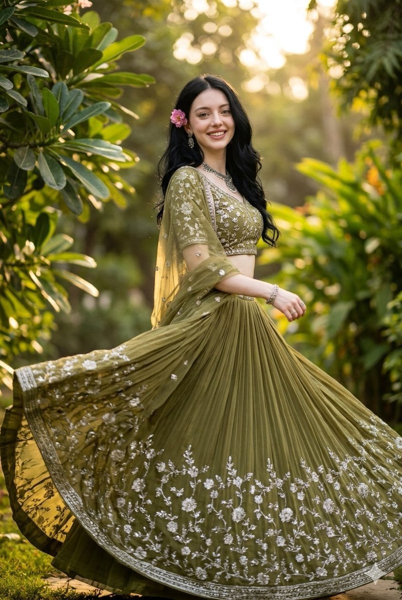 Indian Fashion Portrait in Garden preview