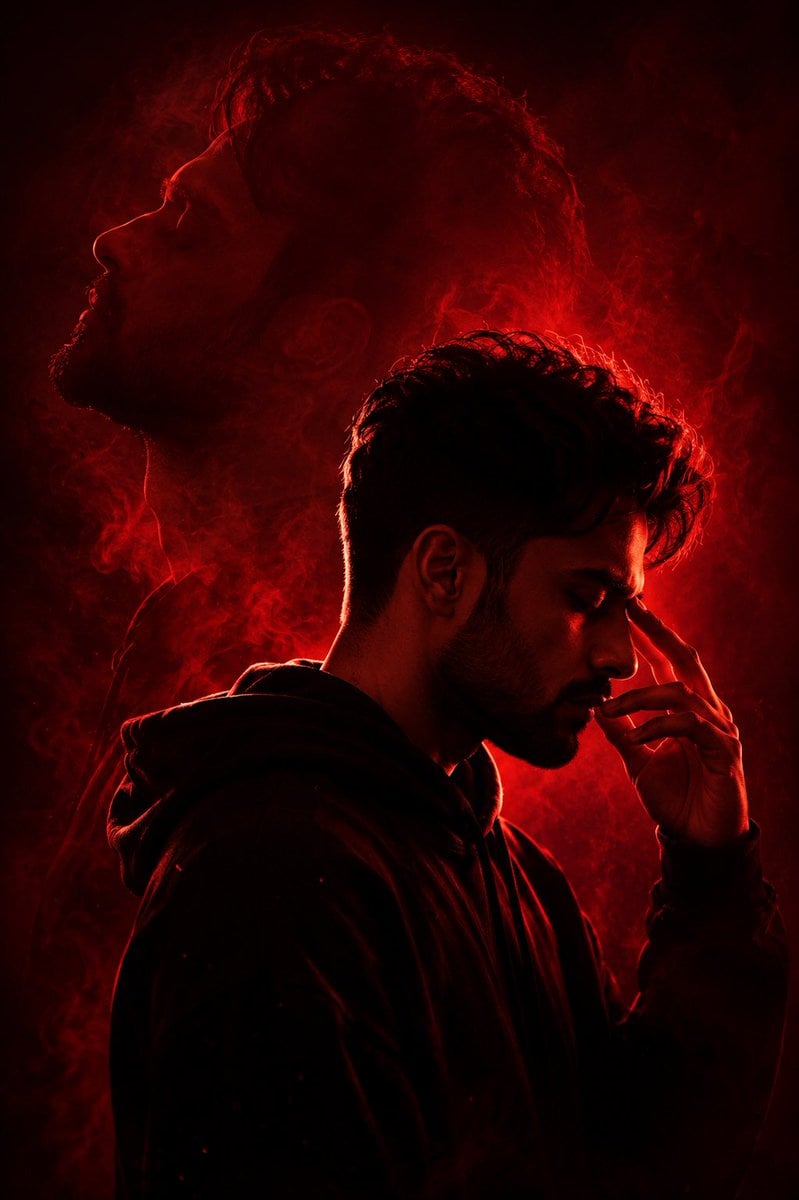 Red Noir Cinematic Identity Portrait preview