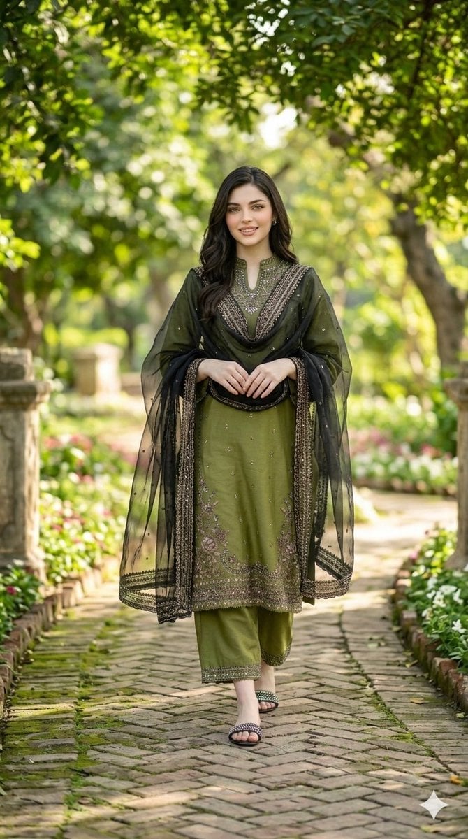 Garden Pathway Fashion Portrait preview