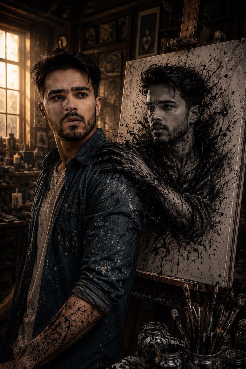 Dark Fantasy Doppelganger Portrait preview