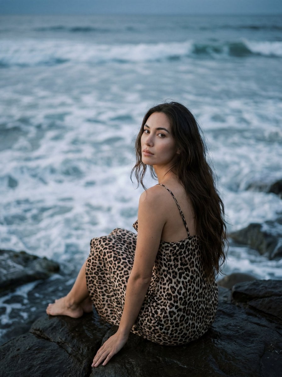 Cinematic Coastal Leopard Fashion preview